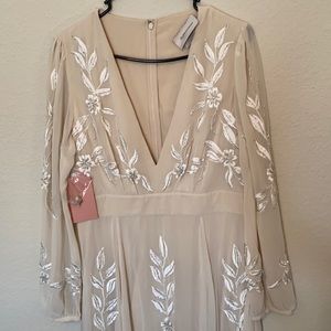Belize dress champagne color